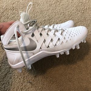 White new lacrosse sneakers